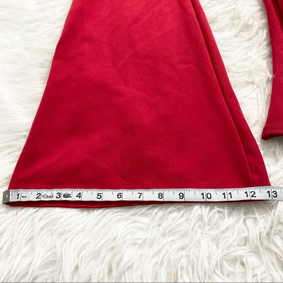 PRETTYLITTLETHING Red Cut Out Wide Leg Jum… - Picture 7 of 9